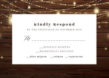 Strings of lights - RSVP card